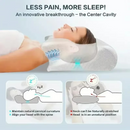 Almohada Cervical de espuma viscoelástica, ortopédica de contorno ergonómico 2 en 1
